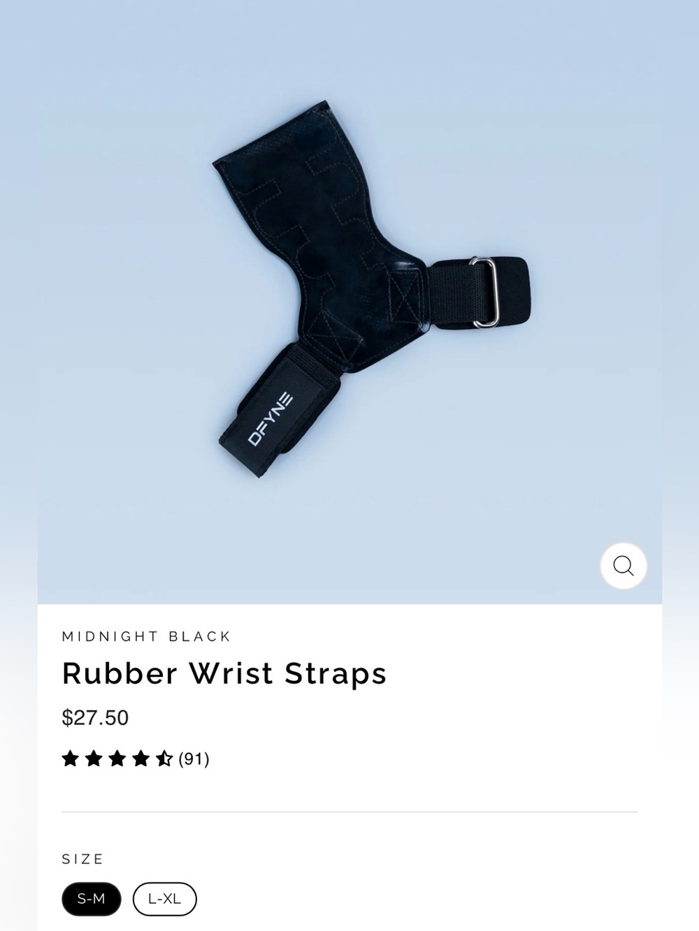 DFNT Rubber Wrist Straps in Midnight Black - Picture 2 of 3